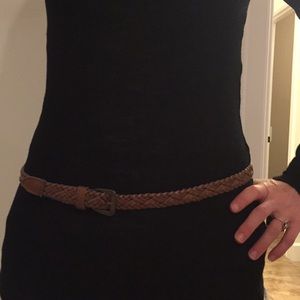 Tan braided belt